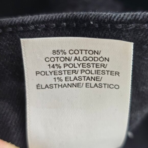 Lucky Brand Black Vintage Straight Denim Jeans Hemmed 38 x 30 - Picture 8 of 10